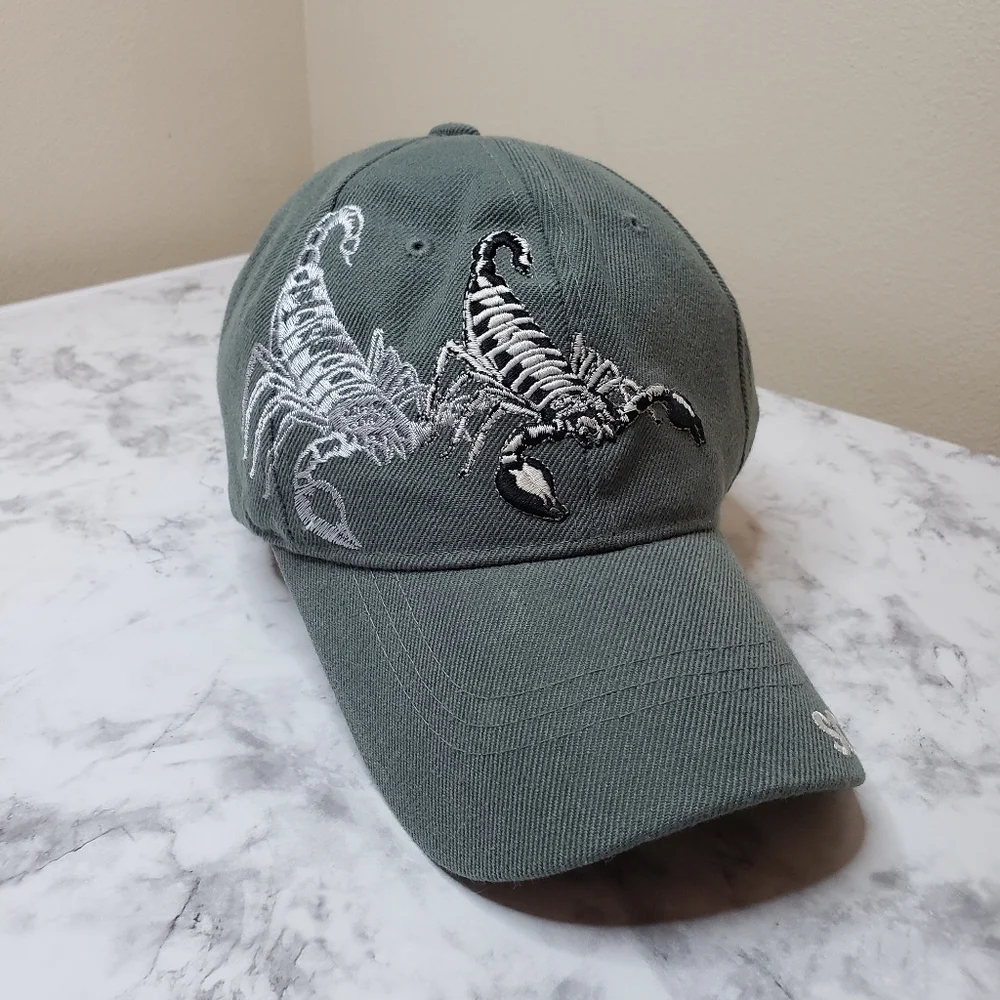 Blue Ocean Scorpion Embroidered Cap